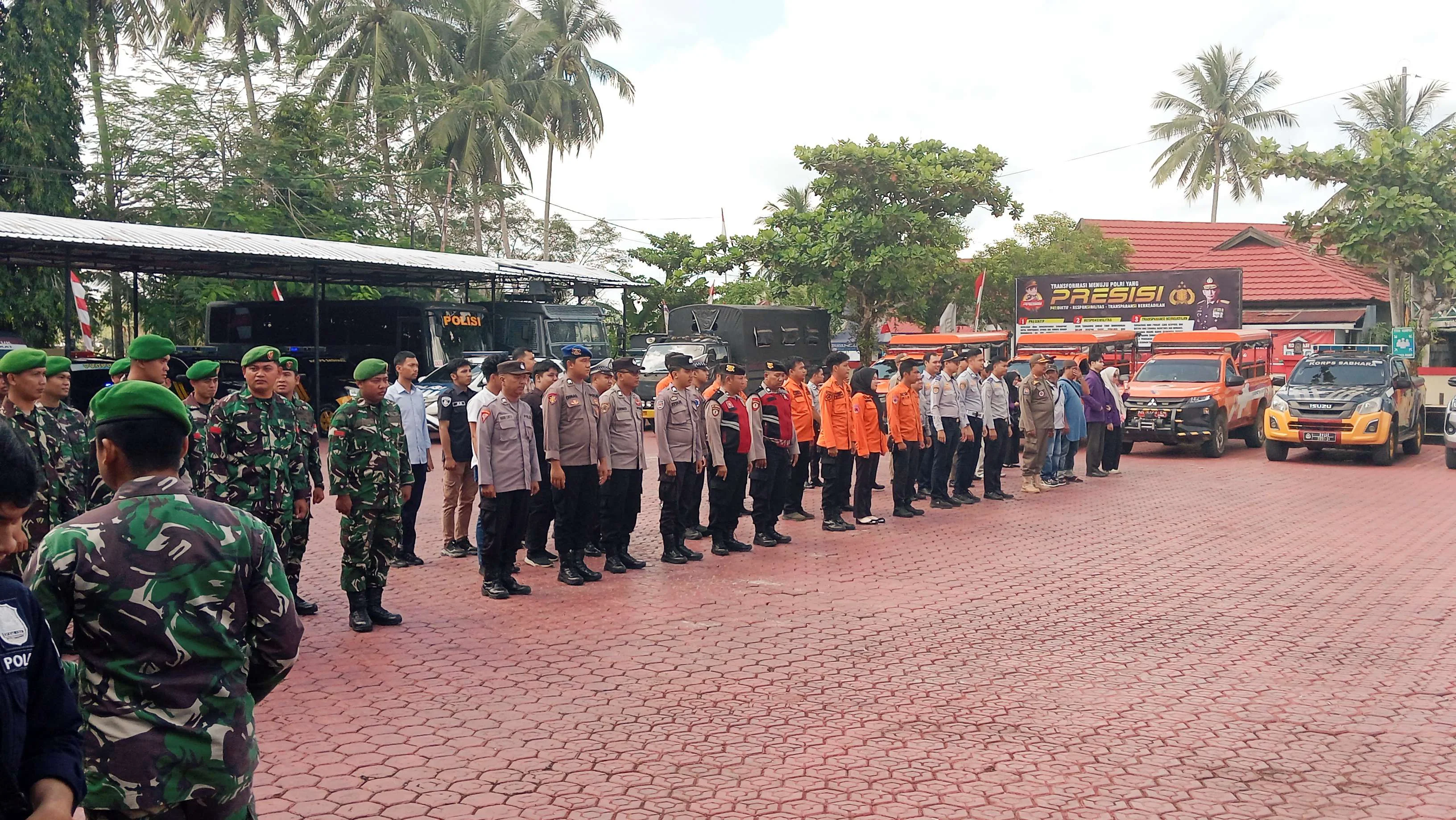 Jaga Kedamaian Barut, Mahasiswa, Ormas, Pelajar dan Warga Ikut Patroli Skala Besar Polres Barito Utara, TNI dan Instansi