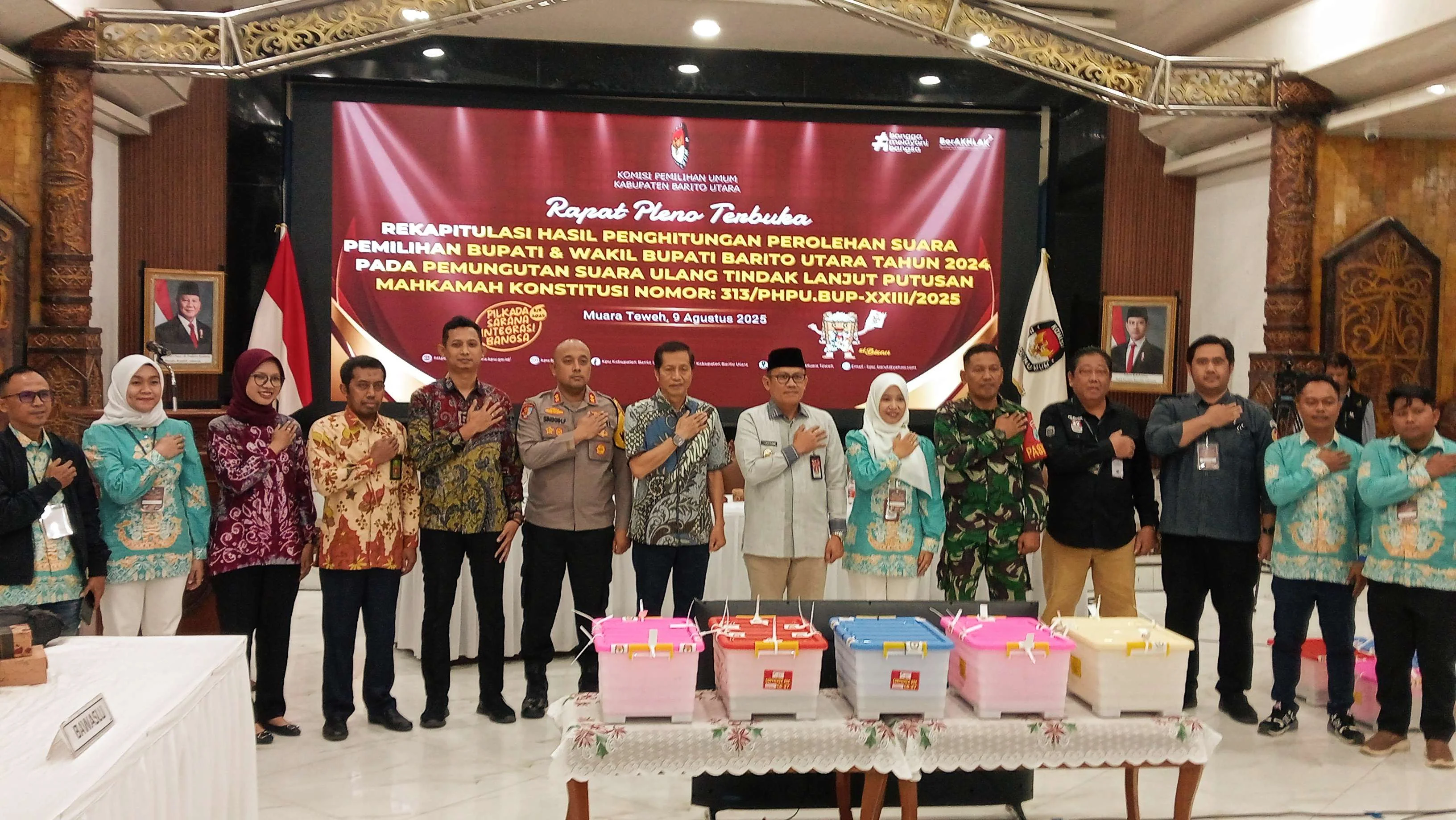 Indra Gunawan Dalam Pleno Terbuka Rekapitulasi Hasil Penghitungan Suara  : PSU Tidak Lepas Dari Keberhasilan Bersama