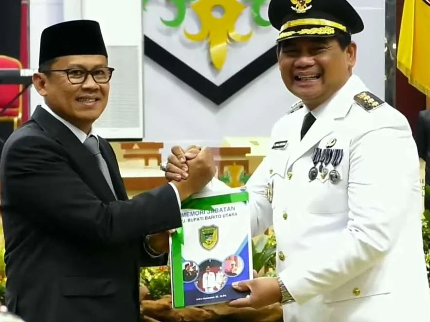 Acara Pelantikan Bupati dan Wakil Bupati Barito Utara 2025-2030, Gubernur Kalteng Beri Pujian Indra Gunawan