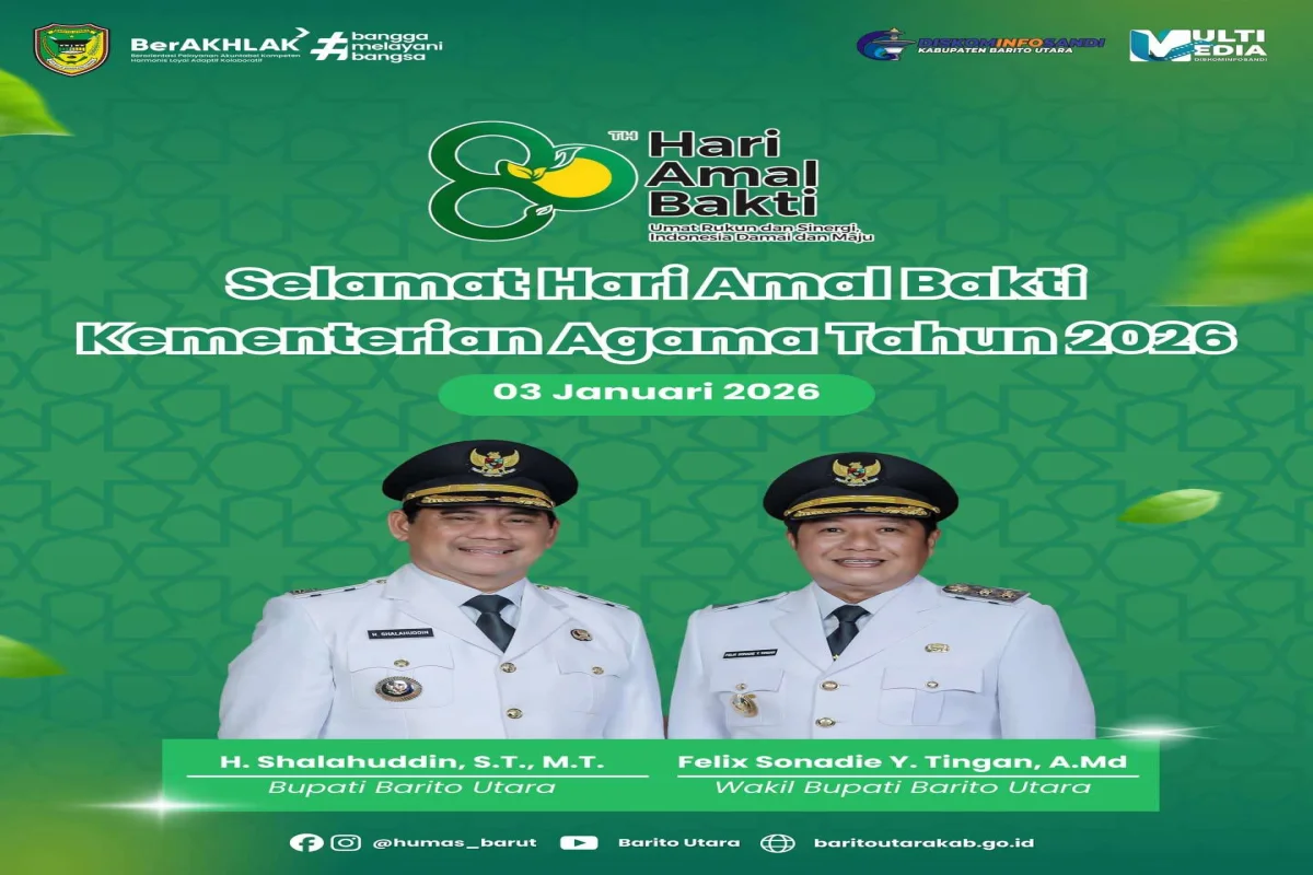 Upacara Peringatan HAB Kemenag ke-80 di Barito Utara, Kemenag Penjaga Nalar Agama Dalam Bingkai Kebangsaaan