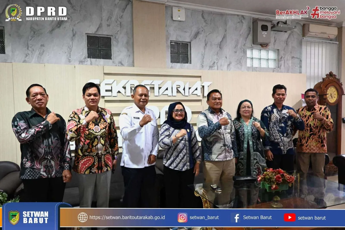 Kunker DPRD Mahakam Ulu ke DPRD Barito Utara Disambut Plt. Setwan Barut, Sudiono