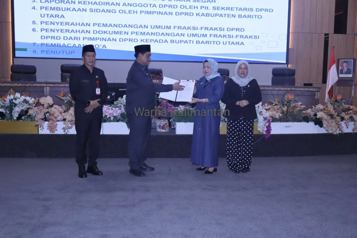 Isi Pemandangan Umum Fraksi Karya Indonesia Raya DPRD Barito Utara Tanggapi 5 Raperda