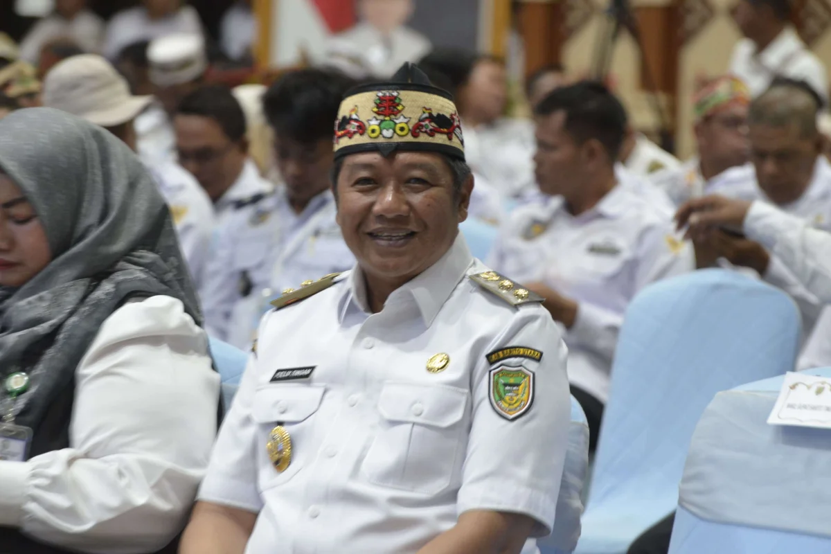 Wakil Bupati Barito Utara, Felix Sonadie Y. Tingan, menghadiri Rakerda APDESI,  Tingkatkan Kapasitas Aparatur Desa