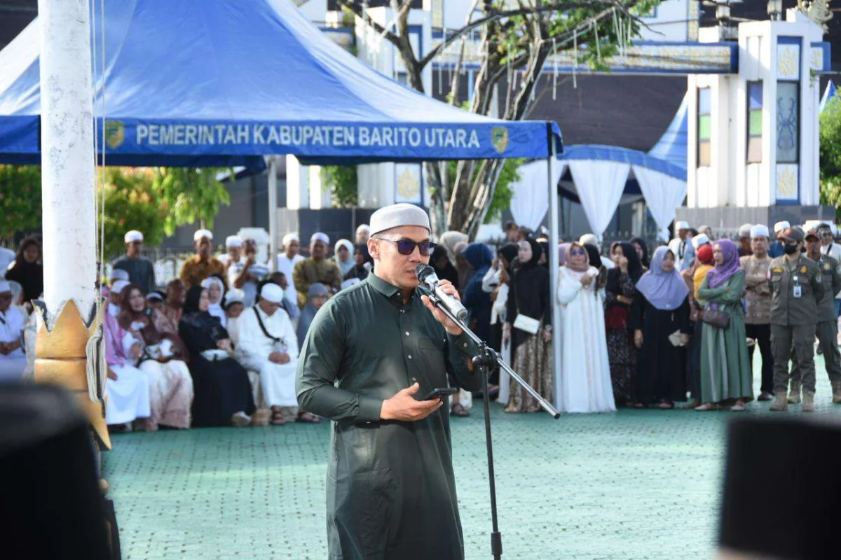 Dipimpin H. Parmana Setiawan, Rombongan Haji Barito Utara Disambut Pemkab Barito Utara