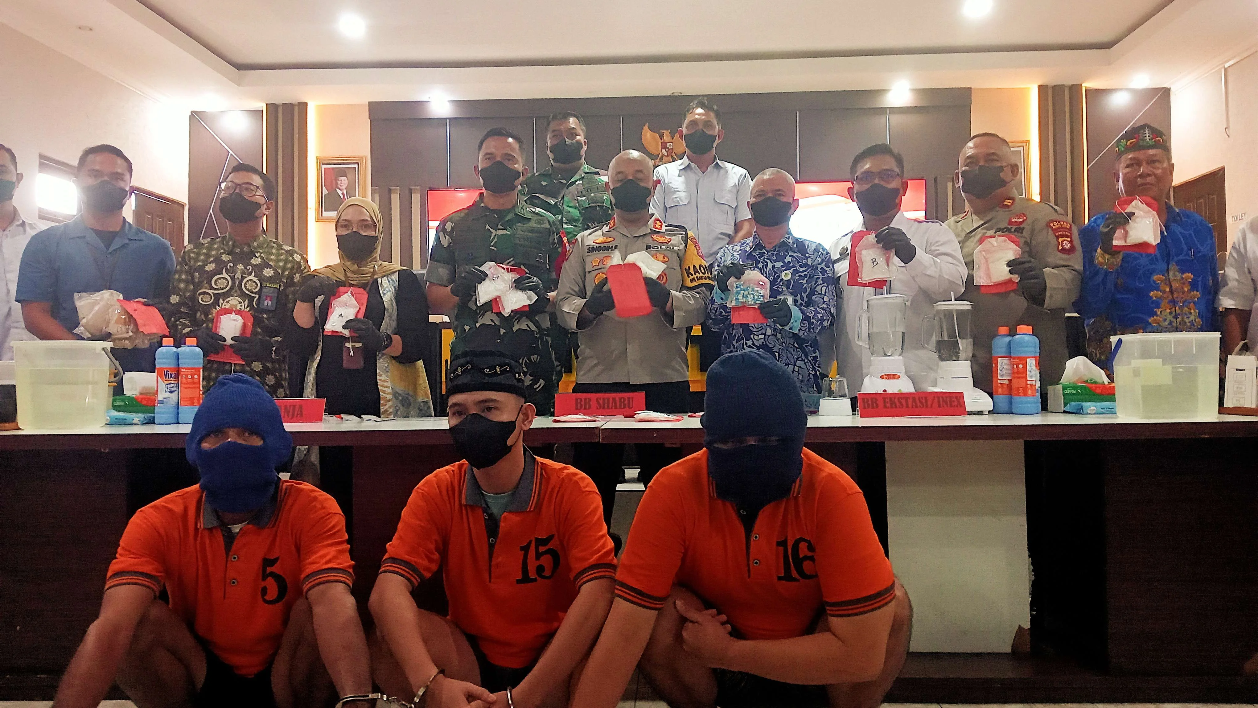 Narkoba Senilai 2,6 Miliar Dimusnahkan Polres Barito Utara