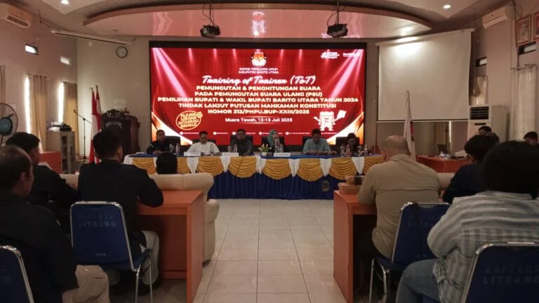 KPU Barito Utara Gelar Training of Trainer, KPU RI Tegaskan PSU Mencerminkan Reputasi Daerah